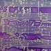 Etched Brass Sheet, Purple Music, 4x3 inches, 24g