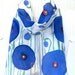 Silk Scarf Hand Painted, Navy Blue Poppies. Floral Scarf. Blue Silk Scarf. Made in Hawaii. Handmade in USA. 7.5x52 in.