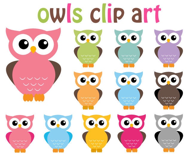 owl clip art etsy - photo #39