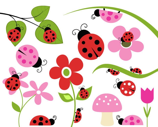 ladybug border clip art - photo #38