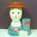 Hold For Ysela Vintage Paper Mache Doll Head Mannequin Head JAPAN Folk Art C 1960s