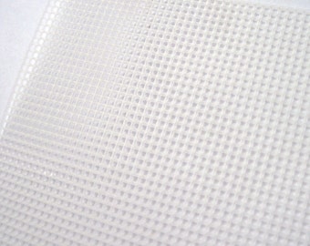 Plastic canvas grid, bag making, cross stitch