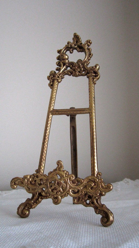 shabby chic brass ornate easel shabby chic brass ornate easel