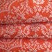 RESERVED for Jonona, First Installment - Vintage Bedspread, Spicy Moroccan Orange and Pearl Reversible Wool Blend