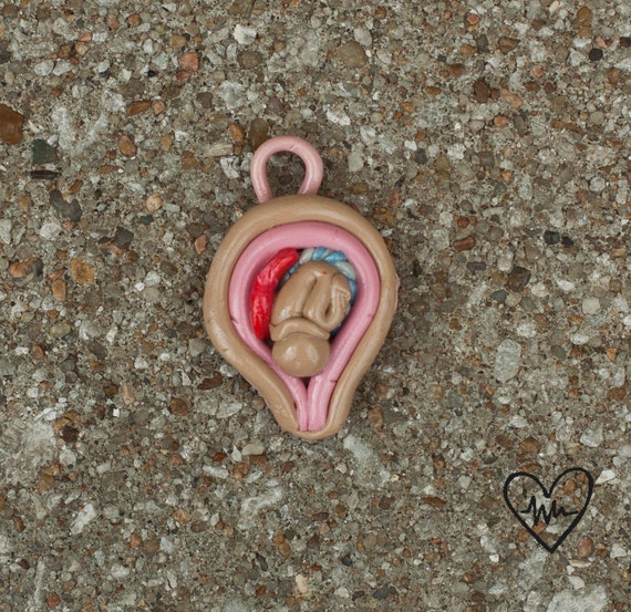Pregnancy Bead Life in the Womb Clay Bead