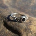 Vintage Black Onyx Ring Sterling Silver