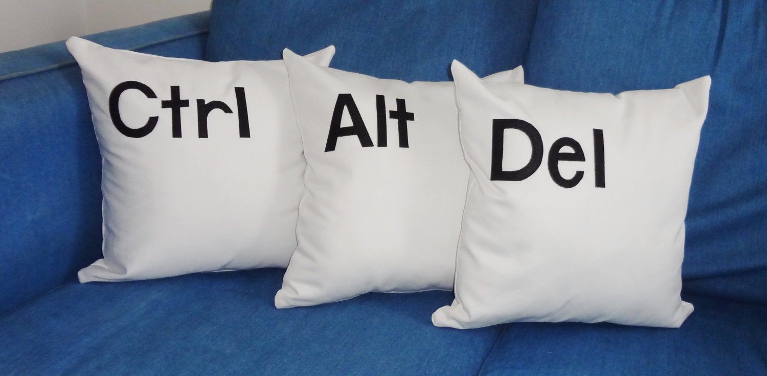 Ctrl Alt Del Pillow Set zoom