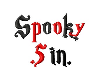 Mini Spooky Machine Embroidery Font - Sizes .5in. (half inch) BUY 2 get 1 FREE - Mini Fonts
