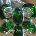 Dark Green Faceted Crystal Bead Fits European Bracelets