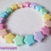 Pastel star bracelet