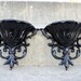 Set of Black Ornate Wall Sconces/Planters