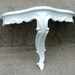 Hollywood Regency White Wall Shelf Ornate