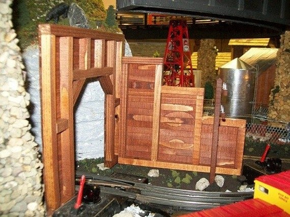 Model Railroad O Gauge Timber Frame RETAINING WALL Set by MrTrain