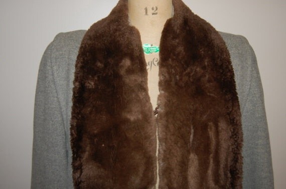 Vintage 1940s Sheared Beaver and Wool Coat Luxurious 40s