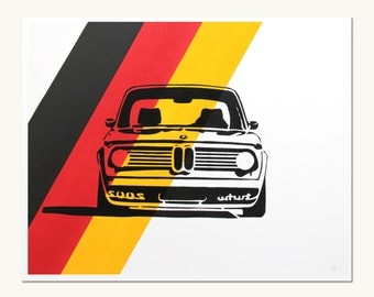 Classic Car Print BMW E30 Convertible by ManualDesigns on Etsy