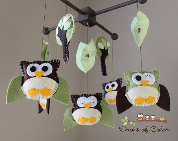 Baby Crib Mobile Baby Mobile Owl Mobile Decorative