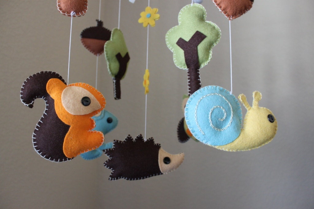 Forest Mobile Baby Crib Mobile Baby Mobile Nursery Forest