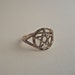 Sterling Silver Pentagram Ring Size 7.