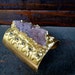 Druzy Cuff Bracelet with Spikes