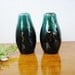 Vintage BMP Teal Green Salt & Pepper Shakers - Blue Mountain Pottery - Canada - 1950