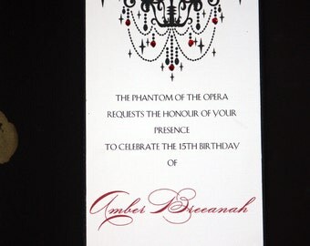 Phantom Of The Opera Invitations 3