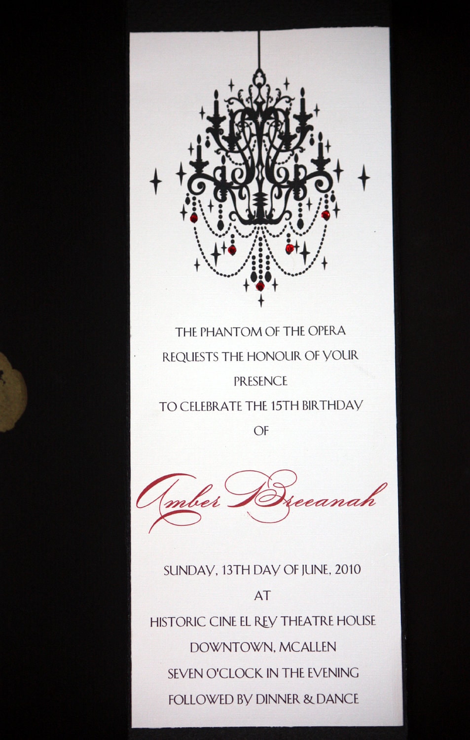 Phantom Of The Opera Invitations 2