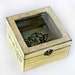 Treasury Love Box with Window , Treasury Box , Jewelry box , distressed box , vintage 6" / 6" / 3,5" ( 15 / 15 / 9 cm.)
