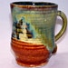 Ceramic Mug Pottery Inner Blue Cascade Coffee Mug