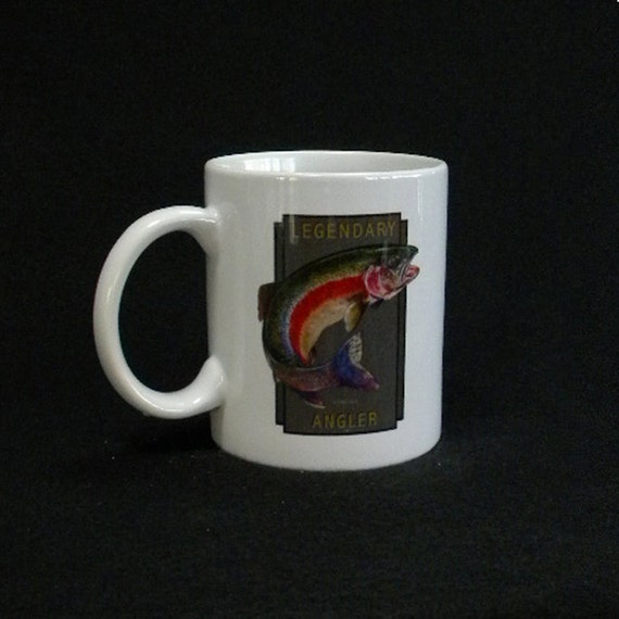 Legendary Angler Trout Coffee Mug by wyattharper on Etsy