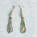 Vintage Liquid Silver and Turquoise Beaded Earrings