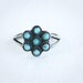 Vintage Turquoise Ring Zuni Petit Point Daisy