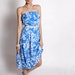 Vintage Blue and White Hawaiian Dress