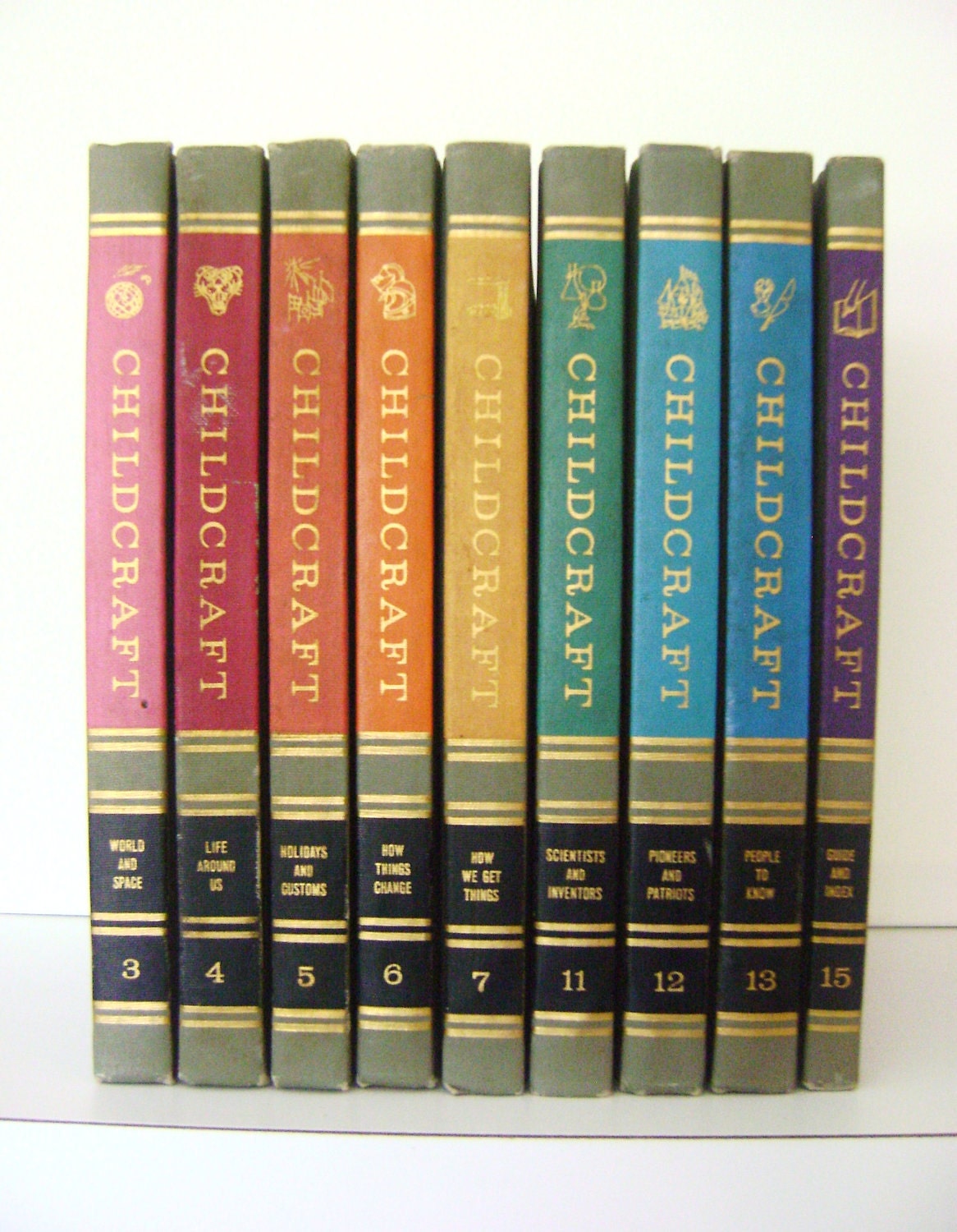 1964 Childcraft Books Volumes 37 1113 & 15