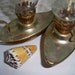 RESERVED - SALE- Vintage Brass Lanterns. Boat or Magic Genie Bottle Lamp.