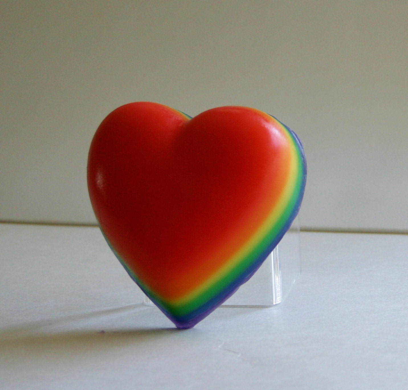 LGBT Pride Flag Heart Shaped Soap 4oz Custom by ...