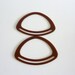 bag handles - amber acrylic - oval - 8 inches - perfect for recycling fabric