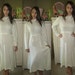 Felicity... Vintage 70s Boho Chic Open Weave Crochet Pointelle Sweater Dress L XL
