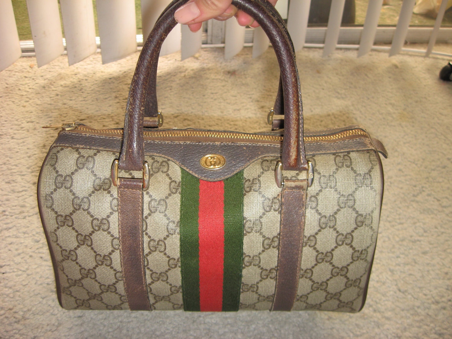 Reserved Authentic Vintage Gucci Handbag Purse Speedy Bag sz