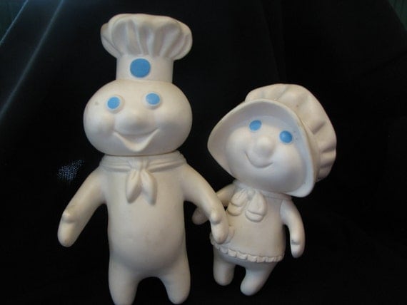 Mr. and Mrs. Pillsbury Doughboy Dolls Advertising