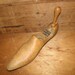 antique wooden shoe form pointed toe ladies boot shoe last