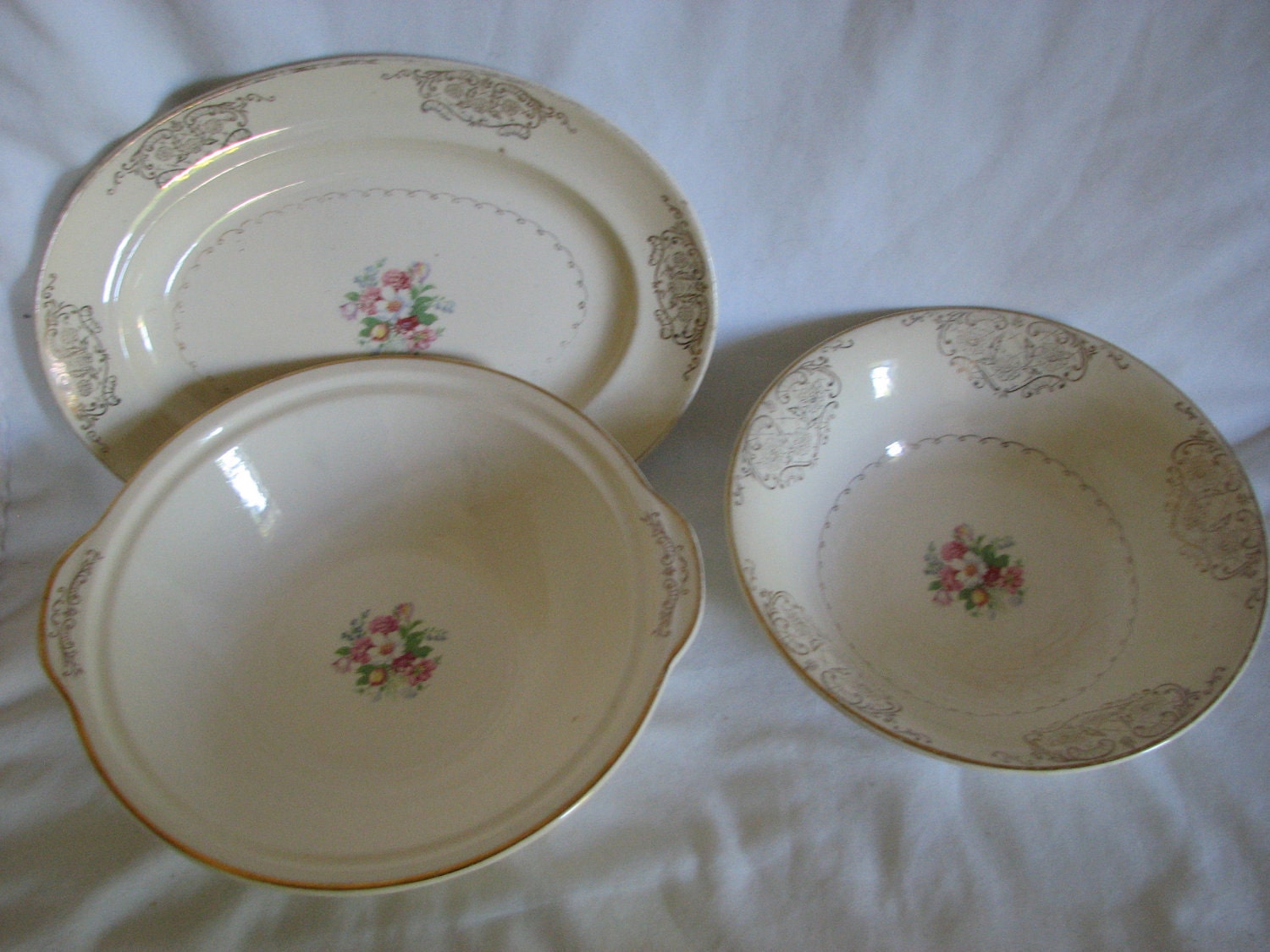 Classic Paden City Pottery Fine Serving Platter by thelongacreflea