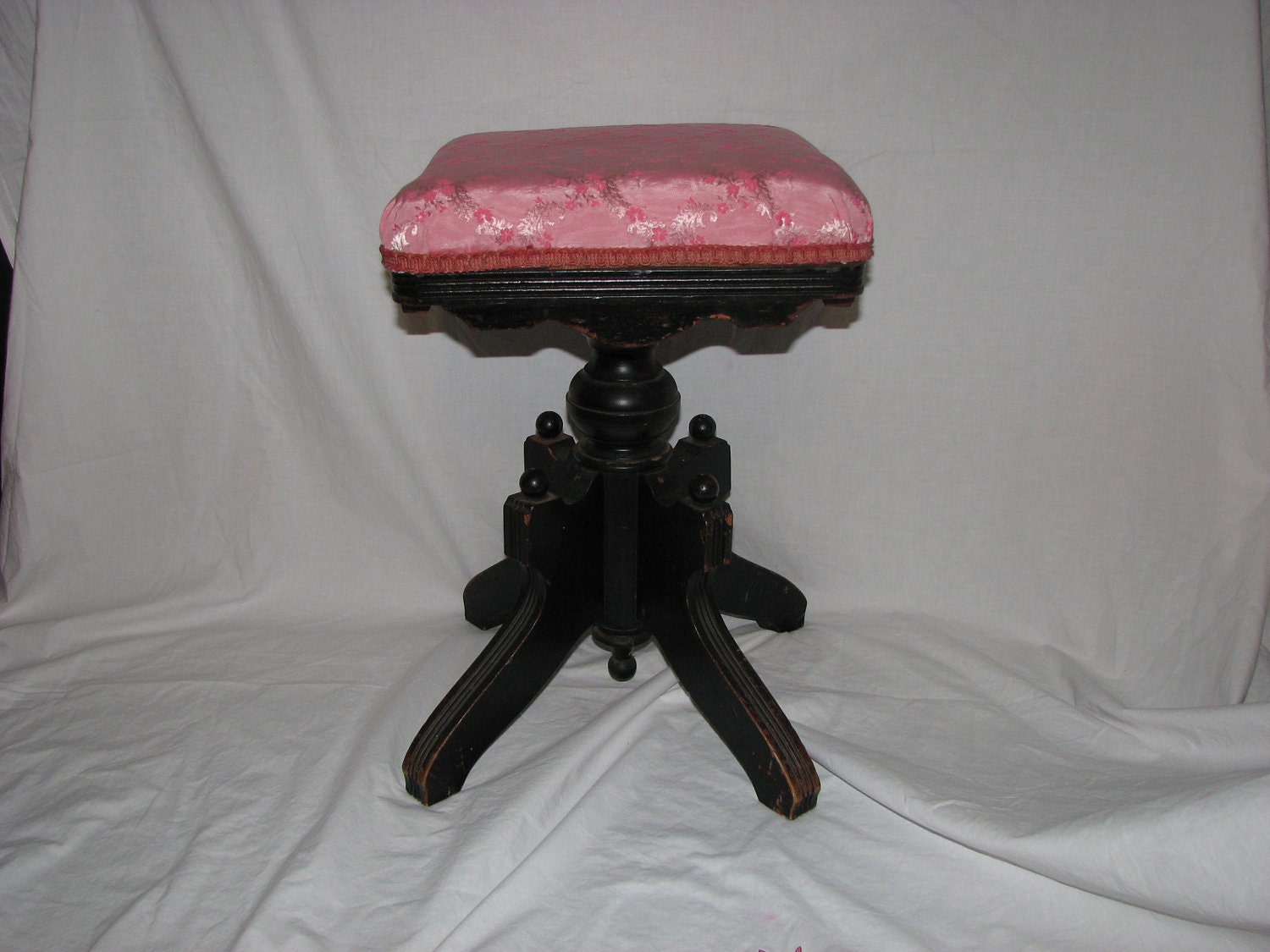 Antique Eastlake Piano Stool Mahogany