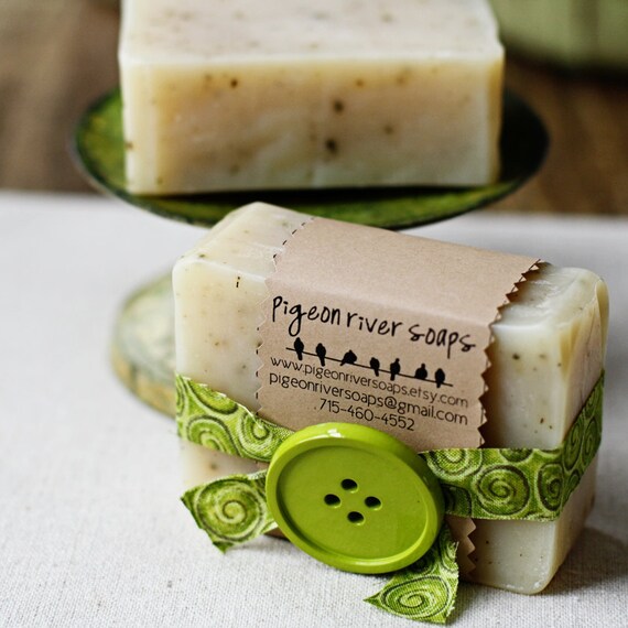 Sage & Lemongrass Handmade Soap Cold Process Soap Vegan