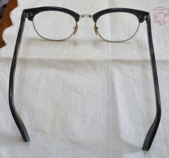 Vintage Shuron Browline 1950s Mens Eyeglass Frames 12k Gold
