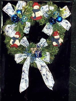 Snowman wreath