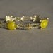 YELLOW TURTLE Swarovski crystal bracelet-7.25 in
