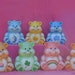Vintage Set of 7 Ceramic Care Bears