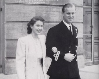 1940s Princess Elizabeth book Elizabeth and Philip