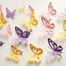 3D paper butterfly with cut outs, wall sticker, room decor, baby nursery, wedding decoration 20 pcs