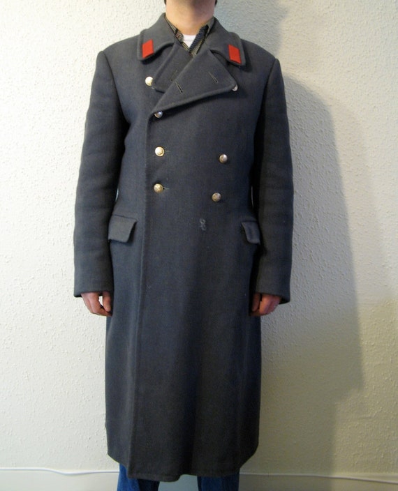 Soviet Russian Greatcoat Wool Overcoat USSR by ColonelKurtzVintage